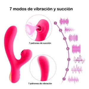 Succionador de Clítoris con Vibrador Punto G – Estimulación Doble para Orgasmos Intensos - Imagen 10